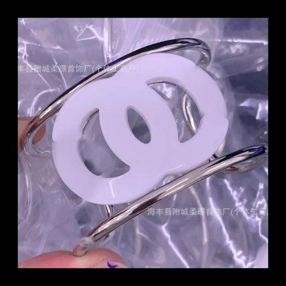 Fashion Classic Acrylic Black Bracelet Versatile Explosive Black Acrylic Bracelet