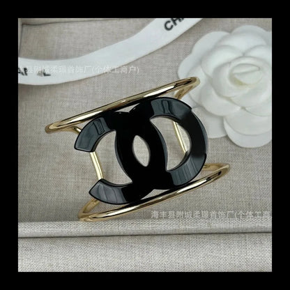 Fashion Classic Acrylic Black Bracelet Versatile Explosive Black Acrylic Bracelet