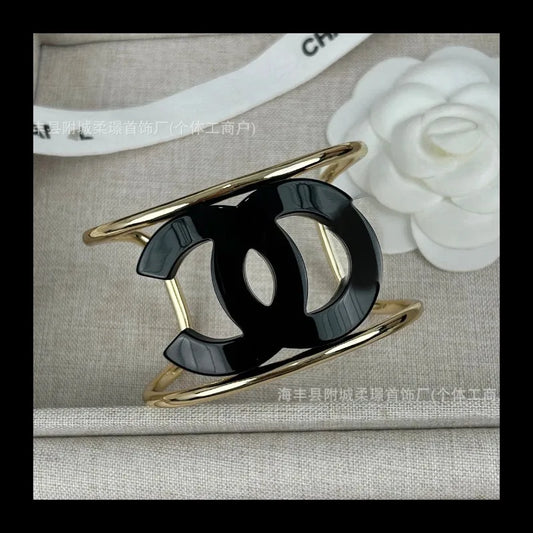 Fashion Classic Acrylic Black Bracelet Versatile Explosive Black Acrylic Bracelet