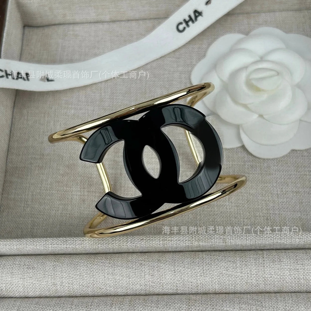 Fashion Classic Acrylic Black Bracelet Versatile Explosive Black Acrylic Bracelet