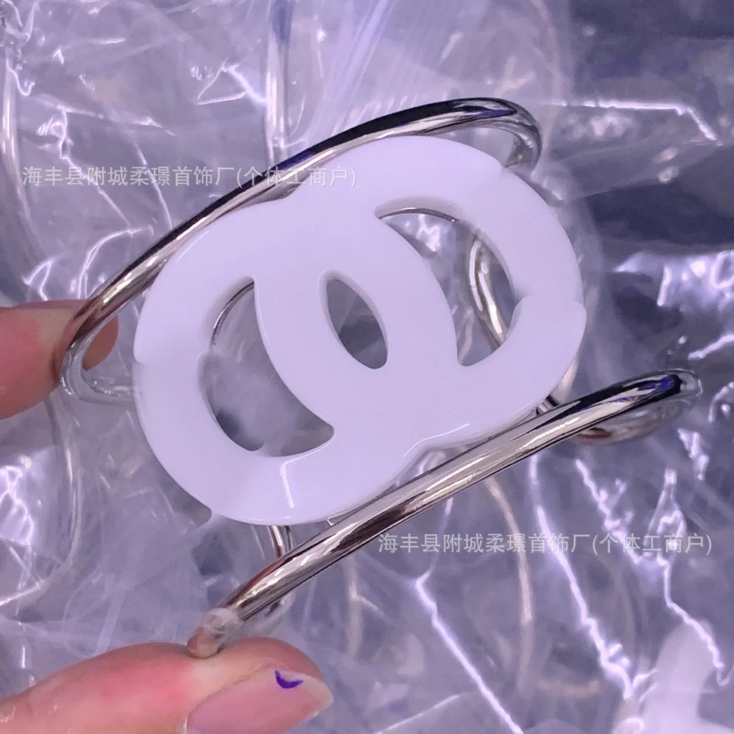 Fashion Classic Acrylic Black Bracelet Versatile Explosive Black Acrylic Bracelet