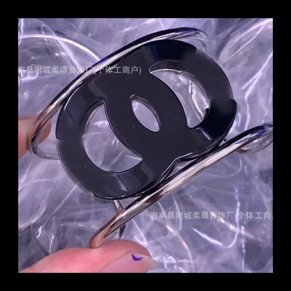 Fashion Classic Acrylic Black Bracelet Versatile Explosive Black Acrylic Bracelet